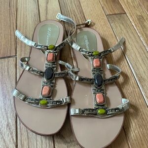 BCBGeneration flat embellished sandal